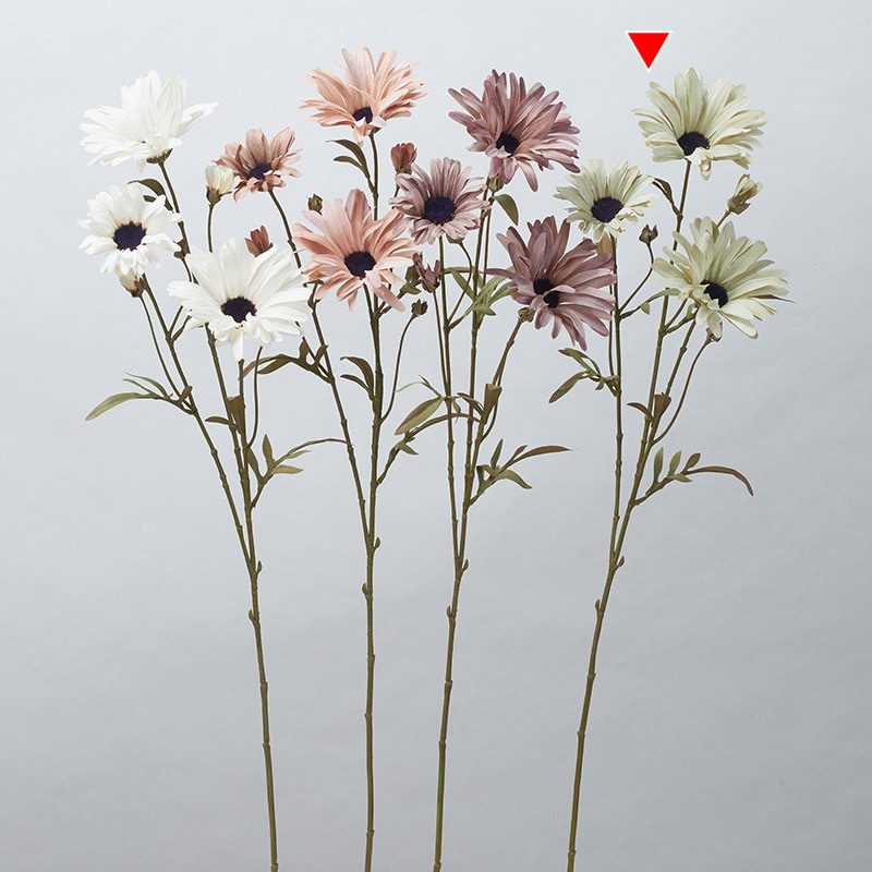 アスカ商会 造花 A-34416ドライルックデージー #052P　ペールグリーン 1本（ご注文単位1本）【直送品】