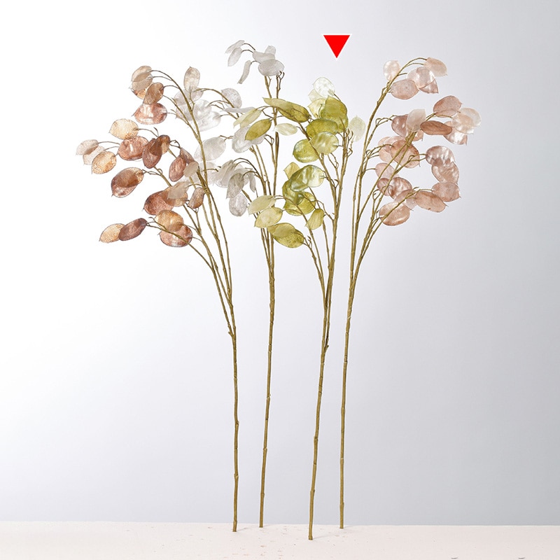 アスカ商会 造花・グリーン A-44001　マネープラント #031G　パールグリーン 1本（ご注文単位1本）【直送品】