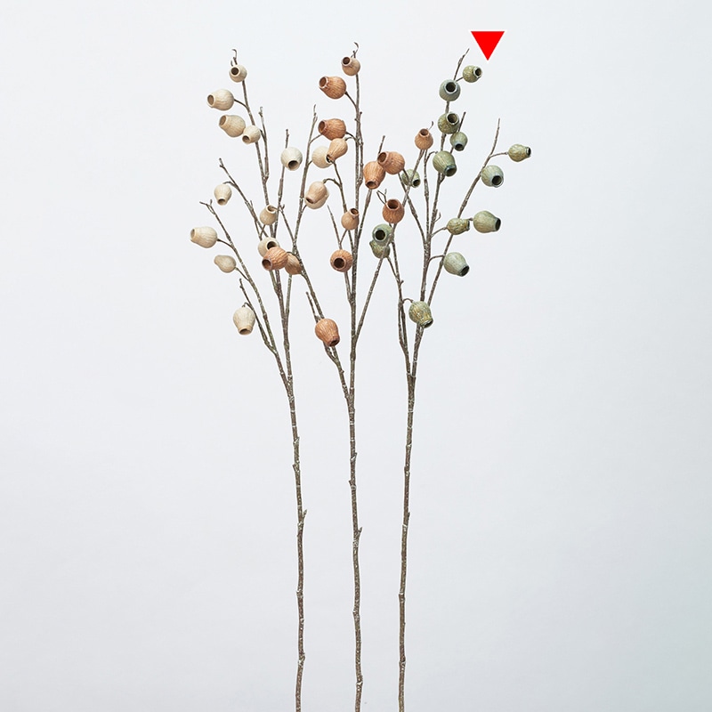 アスカ商会 造花・グリーン A-47954　ユーカリポッドスプレー #052S　スモーキーグリーン 1本（ご注文単位1本）【直送品】