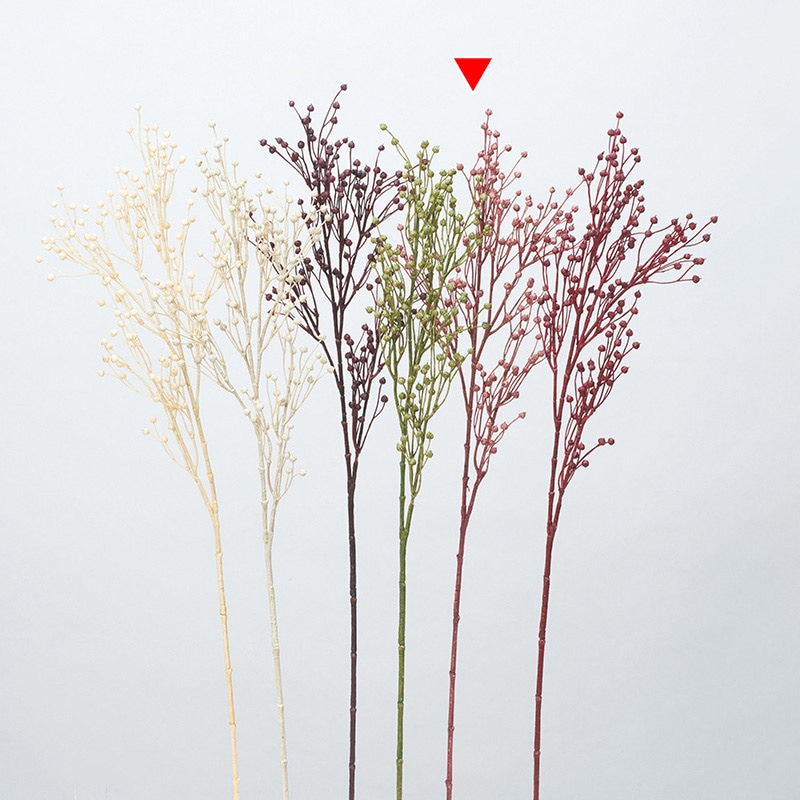 アスカ商会 造花・グリーン A-47957　フラックスシード #055　モーブ 1本（ご注文単位1本）【直送品】