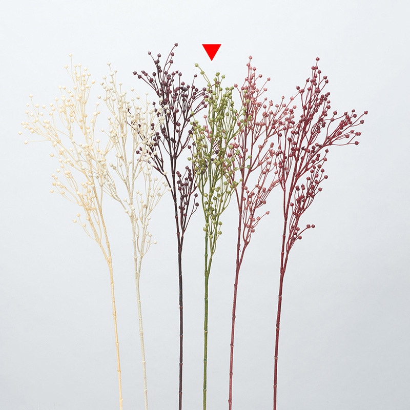 アスカ商会 造花・グリーン A-47957　フラックスシード #051A　グリーン 1本（ご注文単位1本）【直送品】