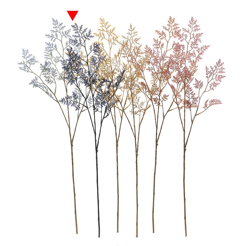 アスカ商会 造花 A-34425　リモニウム #009N　ネイビーブルー 1本（ご注文単位1本）【直送品】