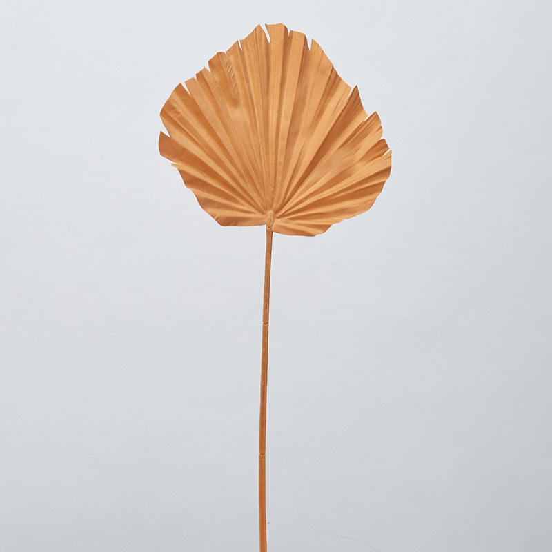 アスカ商会 造花・グリーン A-44067　パームリーフ #028　ブラウン 1本（ご注文単位1本）【直送品】