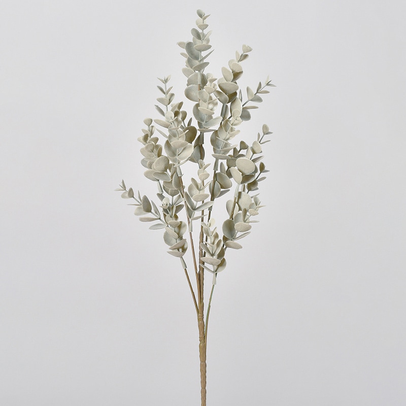 アスカ商会 造花・グリーン A-44057 ユーカリスプレー #063L ライトグレイ 1本(ご注文単位1本)【直送品】