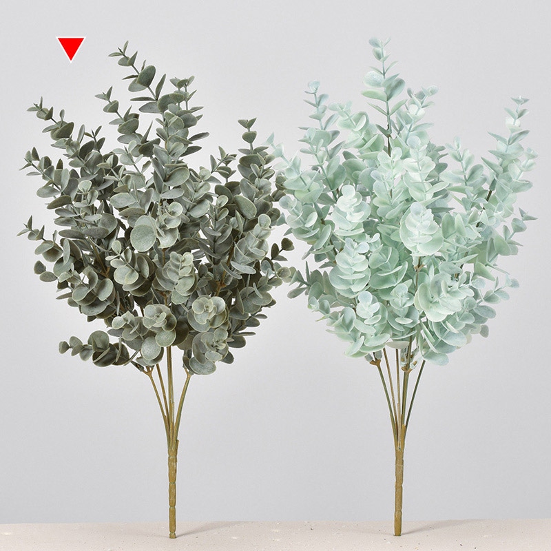 アスカ商会 造花・グリーン A-44058 ユーカリブッシュ #053M モスグリーン 1本(ご注文単位1本)【直送品】