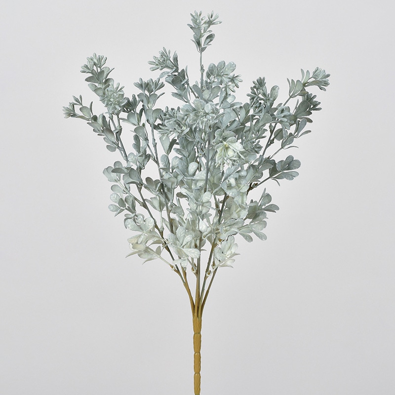 アスカ商会 造花・グリーン A-44059 リーフブッシュ #063G グレイグリーン 1本(ご注文単位1本)【直送品】