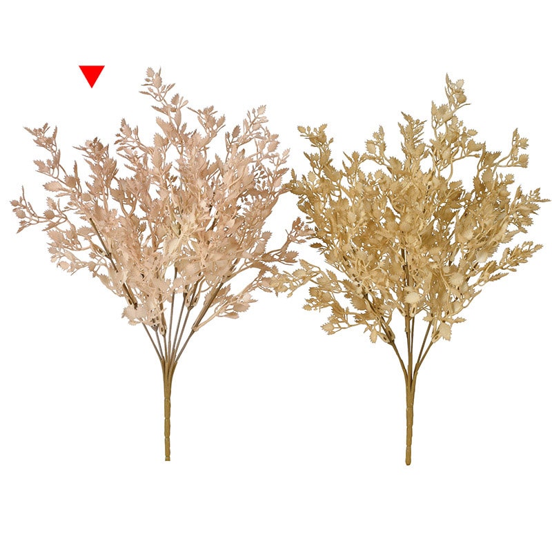 アスカ商会 造花・グリーン A-44060 リーフブッシュ #003H ピンクベージュ 1本(ご注文単位1本)【直送品】