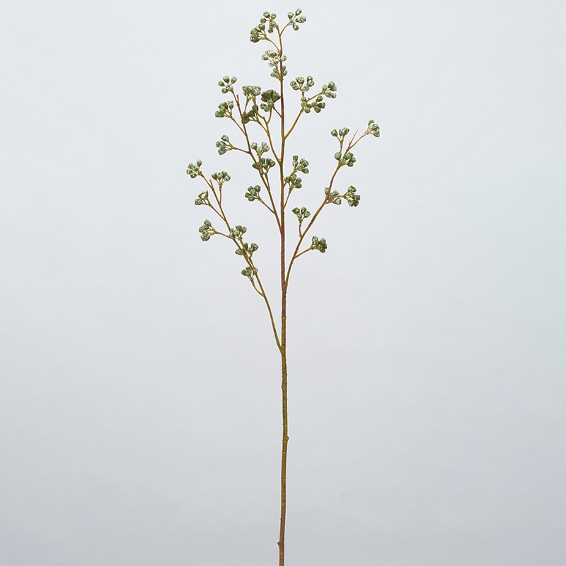 アスカ商会 造花・グリーン A-47962　ベリースプレー #053A　クリームグリーン 1本（ご注文単位1本）【直送品】