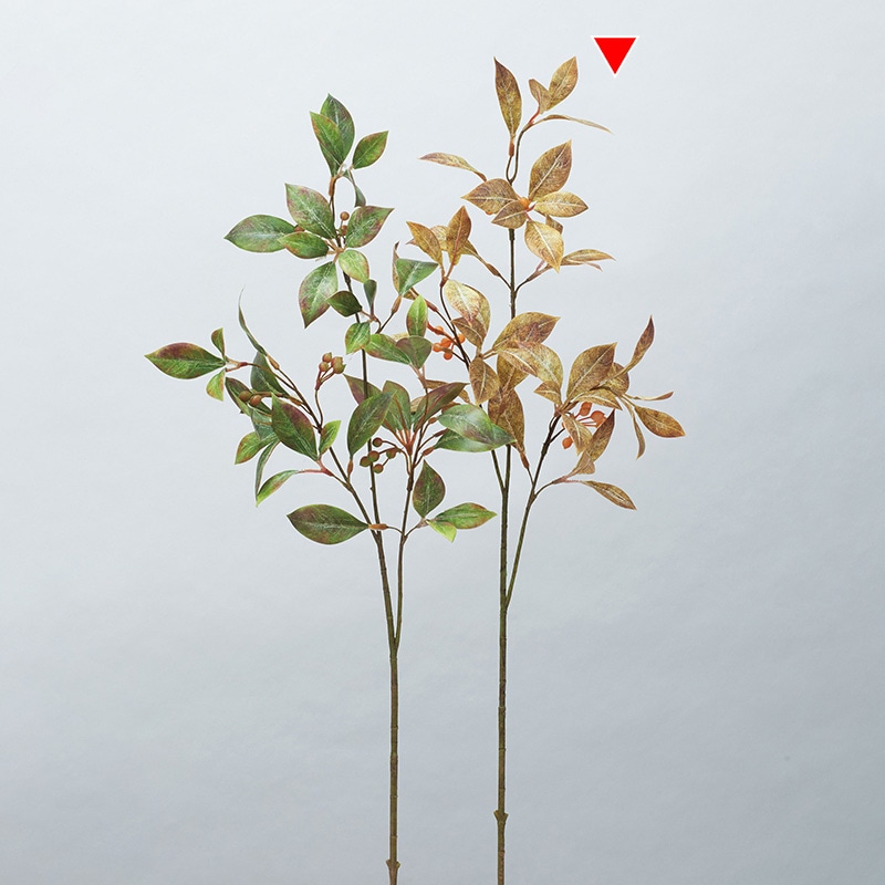 アスカ商会 造花・グリーン A-44034 フォリッジリーフスプレー #068A オータム 1本(ご注文単位1本)【直送品】