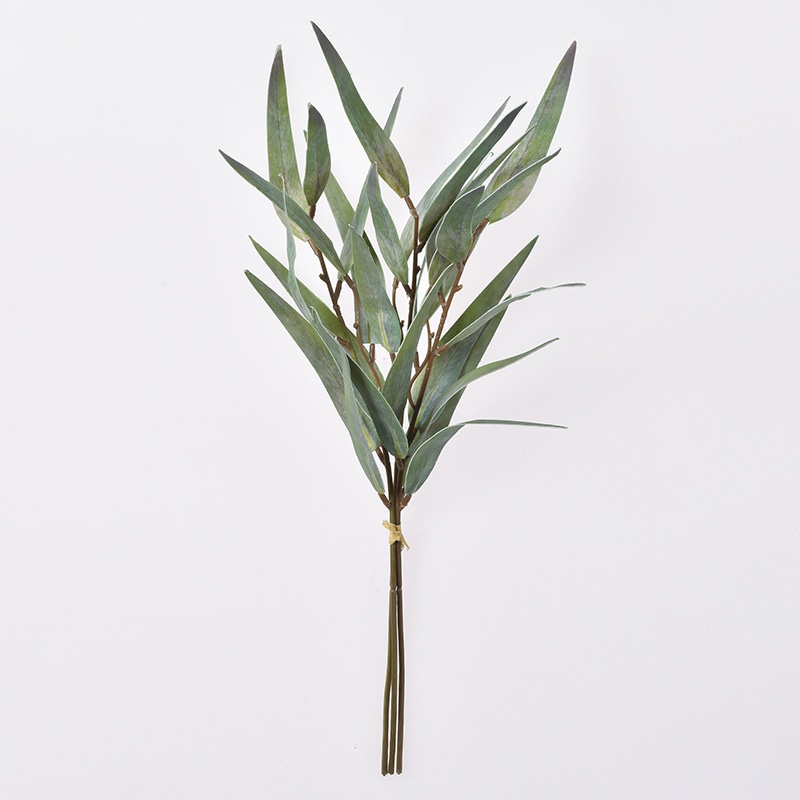 アスカ商会 造花・グリーン A-44037 ユーカリバンチ #053P グリーンパープル 1束(ご注文単位1束)【直送品】