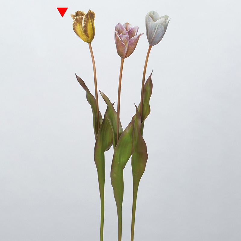 アスカ商会 造花 A-34464 チューリップ #010B イエローブラウン 1本(ご注文単位1本)【直送品】