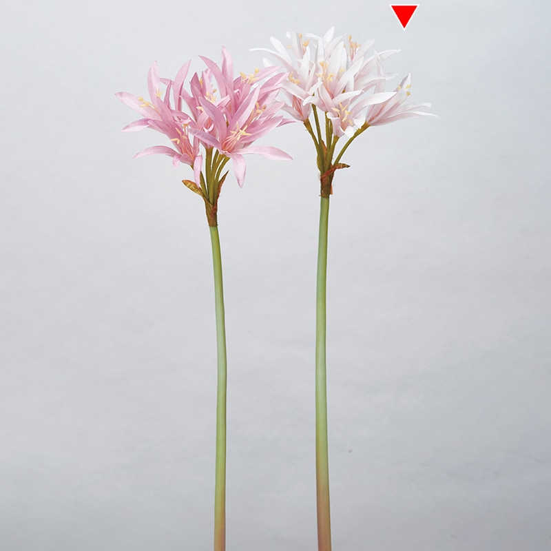 アスカ商会 造花 A-34472　ネリネリリィ #055B　ライトモーブ 1本（ご注文単位1本）【直送品】