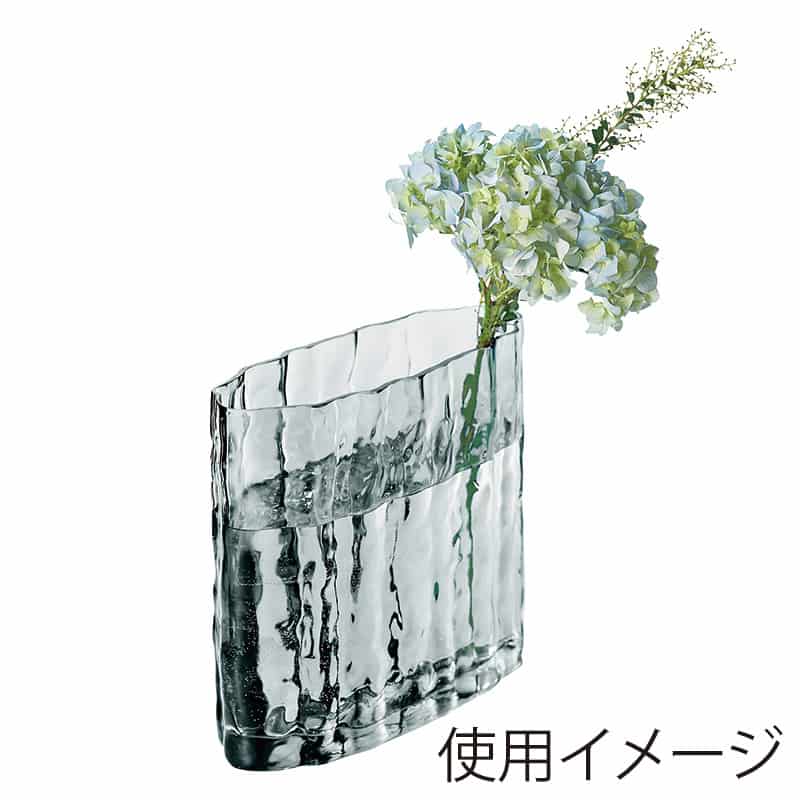 高岡健二商店 フラワーベース クリア F-2458 1個(ご注文単位1個)【直送品】