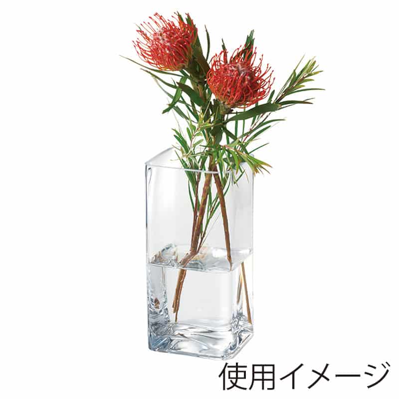 高岡健二商店 フラワーベース 120×120×250 T-5197 1個(ご注文単位1個)【直送品】