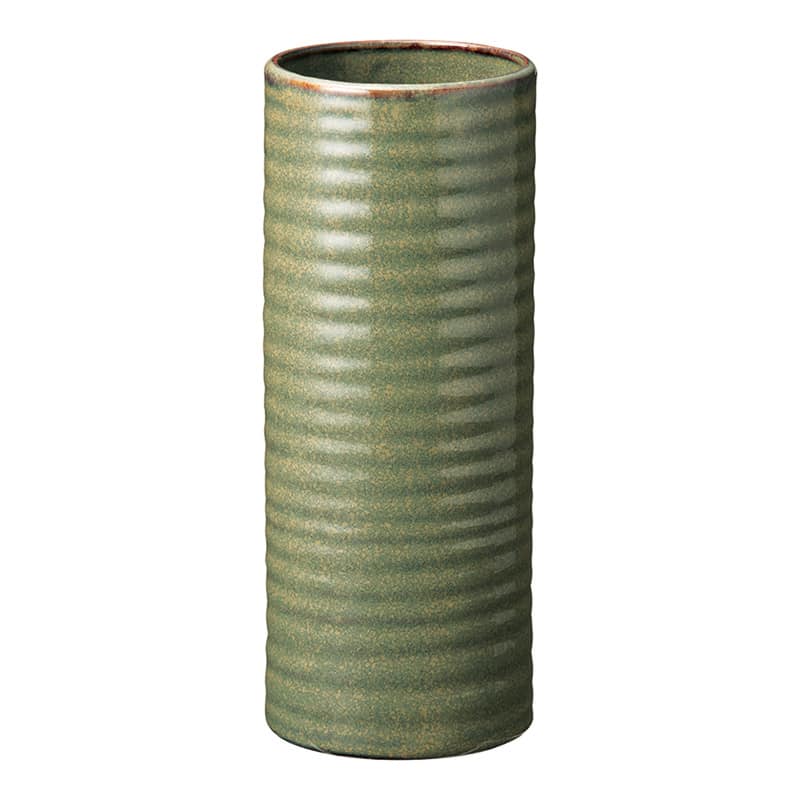 高岡健二商店 陶器 花瓶 1000×250 グリーン T-900 1個（ご注文単位1個）【直送品】