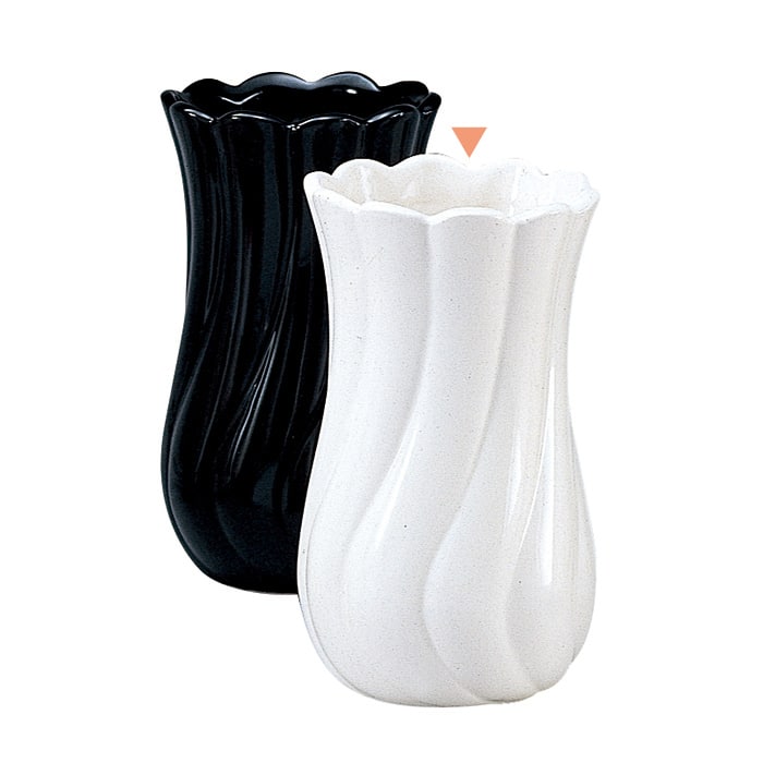 高岡健二商店 陶器 花瓶 105×180 シロ T-827 1個（ご注文単位1個）【直送品】