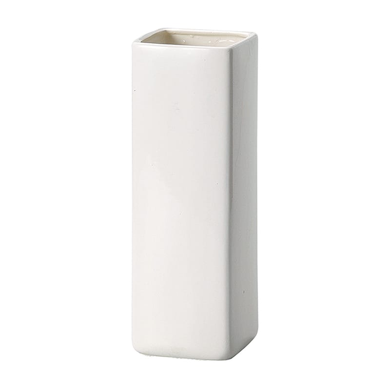 高岡健二商店 陶器 花瓶 105×105×300 シロ T-869 1個（ご注文単位1個）【直送品】