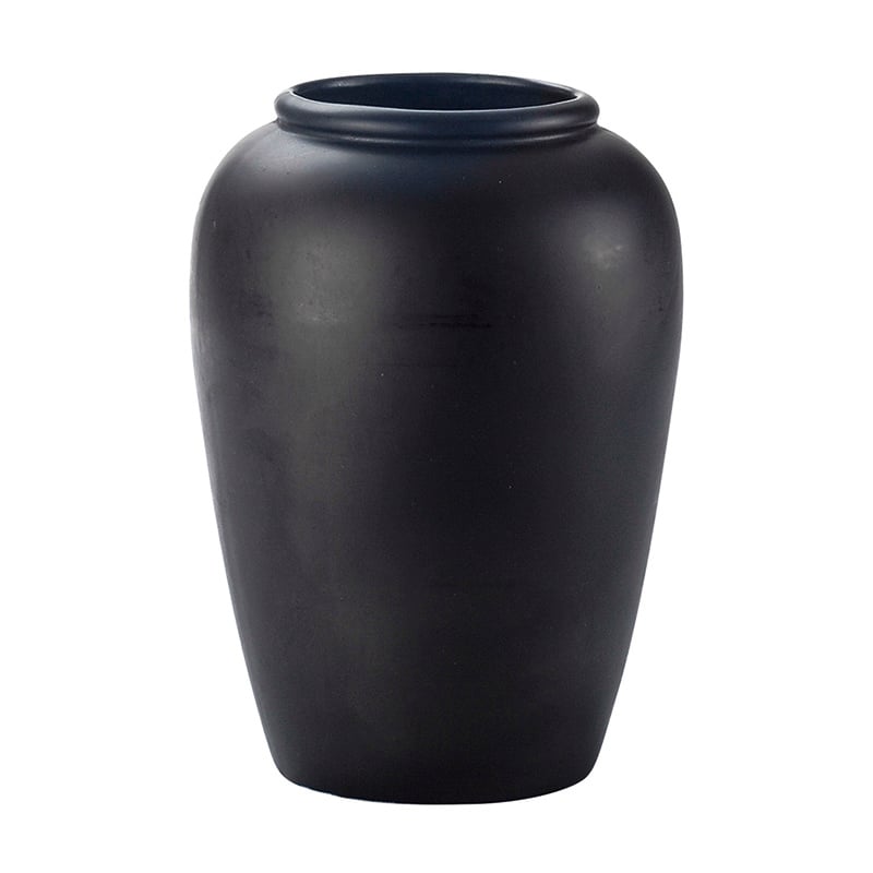 高岡健二商店 陶器 花瓶 85×155×215 クロ T-894 1個（ご注文単位1個）【直送品】
