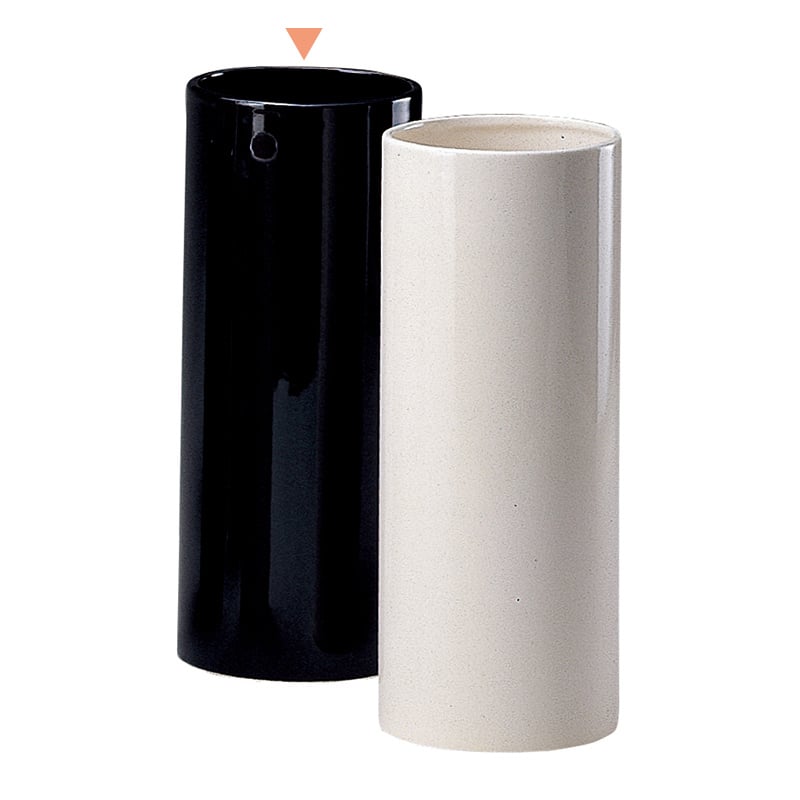 高岡健二商店 陶器 花瓶 105×260 クロ T-1898 1個（ご注文単位1個）【直送品】