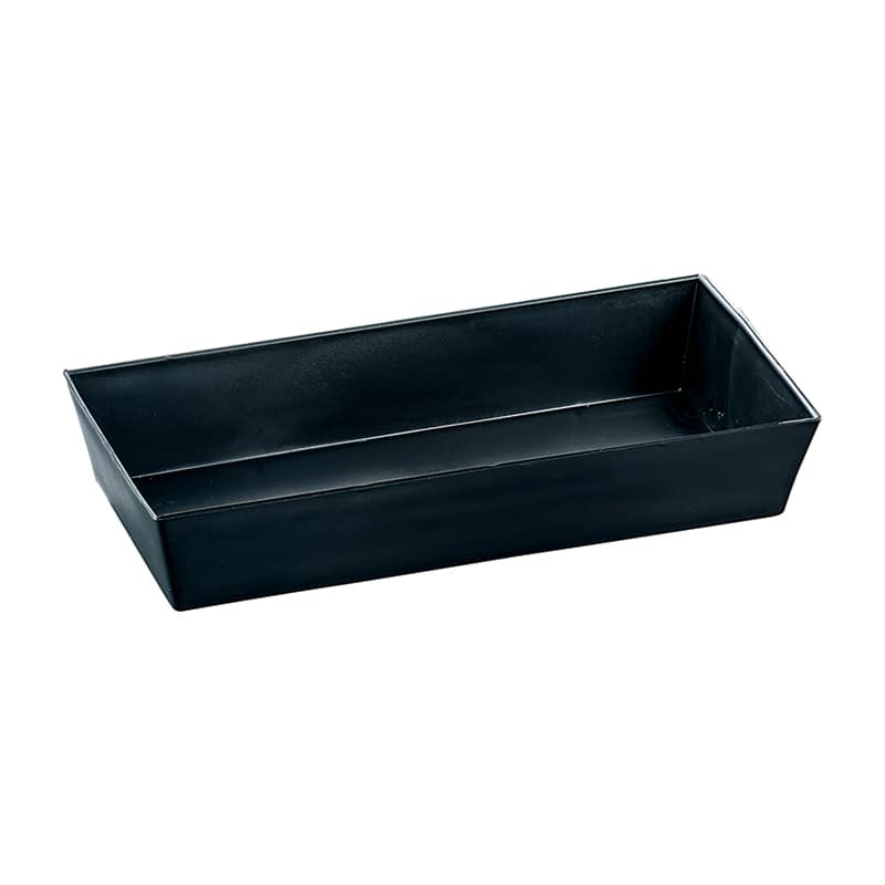 高岡健二商店 フラワーベース プラスチック 角水盤 ブラック F-2713 1個(ご注文単位1個)【直送品】