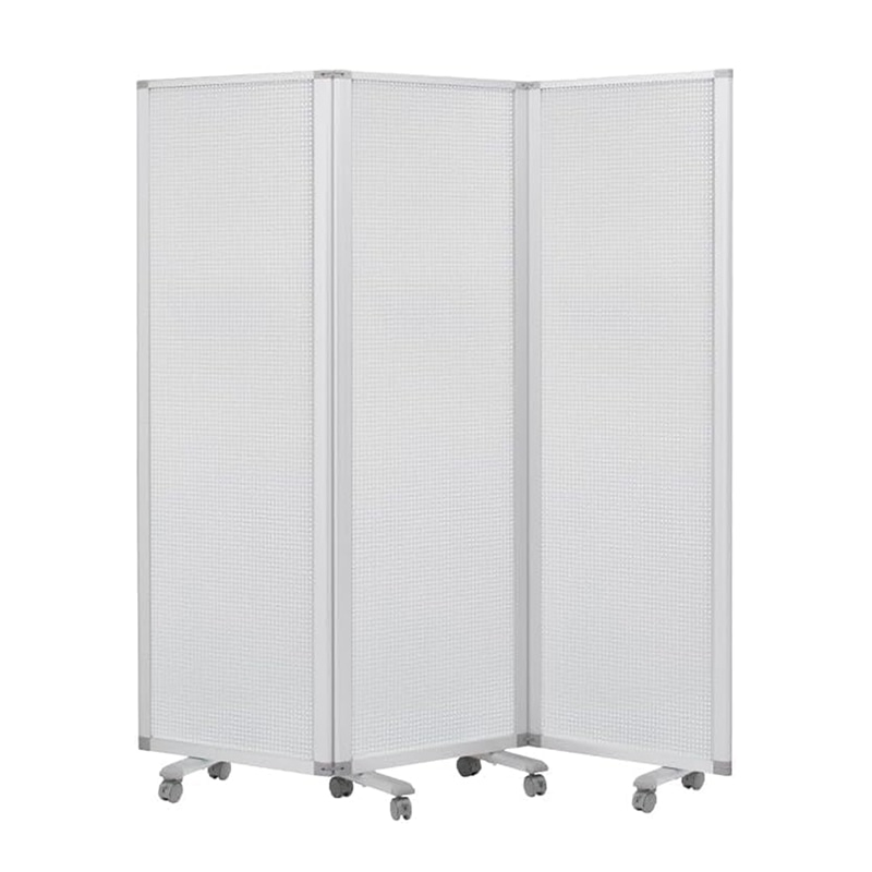 コマイ パンチングメタルパーテーション 3連 幅1800×高さ1800mm TP3-1806BN-SYB 1台（ご注文単位1台）【直送品】