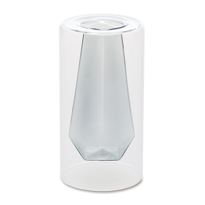 ポッシュリビング フラワーベース　フロートベース  22662　グレー 1個（ご注文単位1個）【直送品】