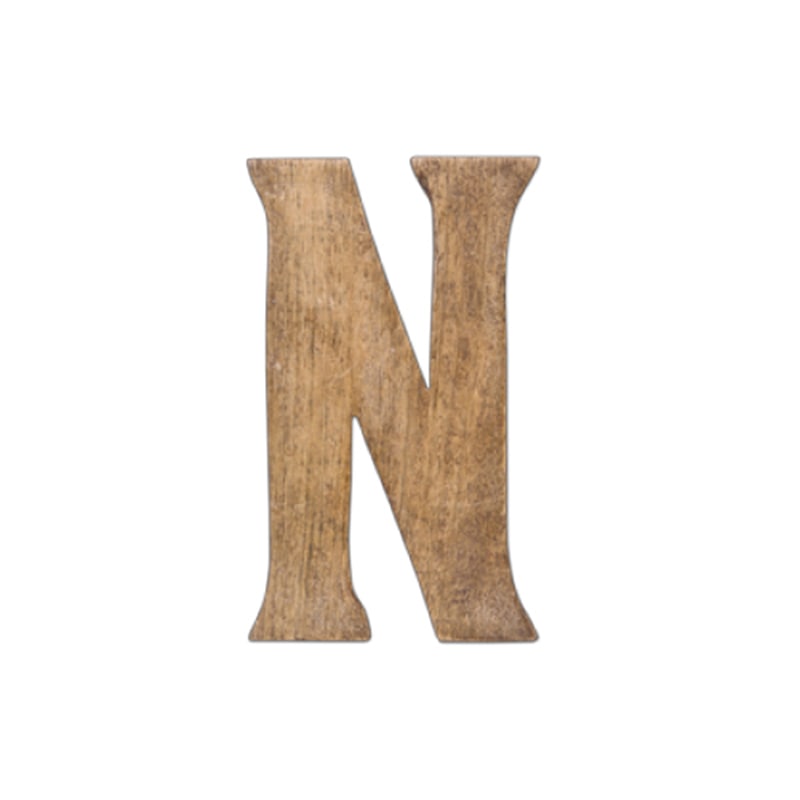 ポッシュリビング ウッデンアルファベット N 41064 1個(ご注文単位1個)【直送品】