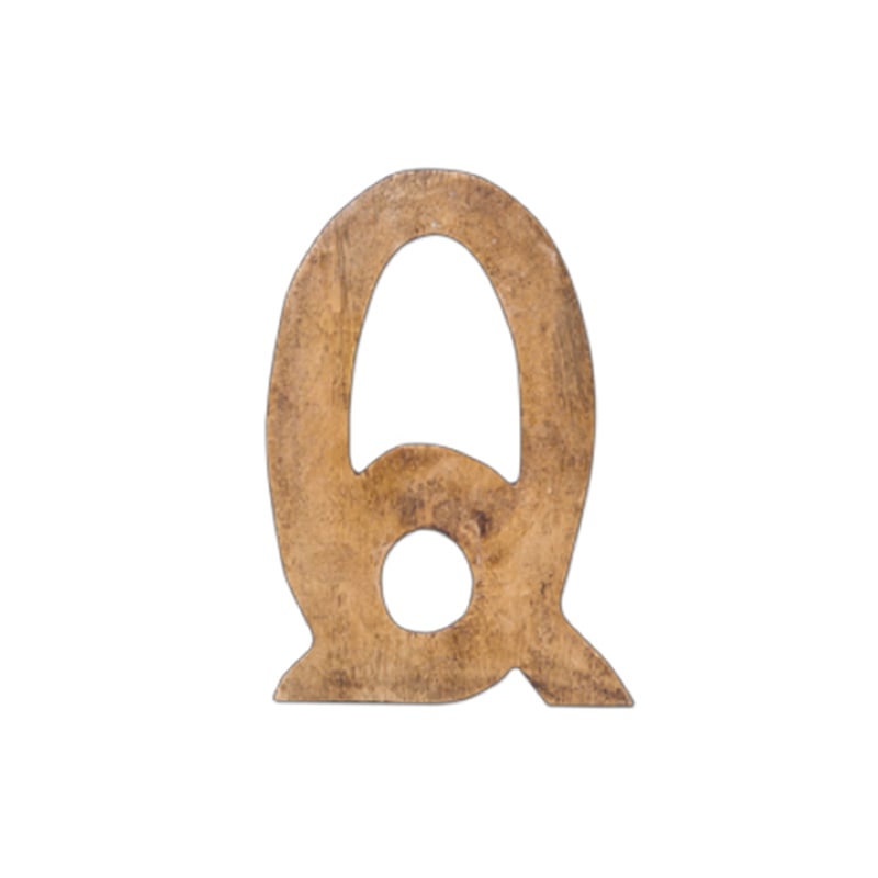 ポッシュリビング ウッデンアルファベット Q 41067 1個(ご注文単位1個)【直送品】