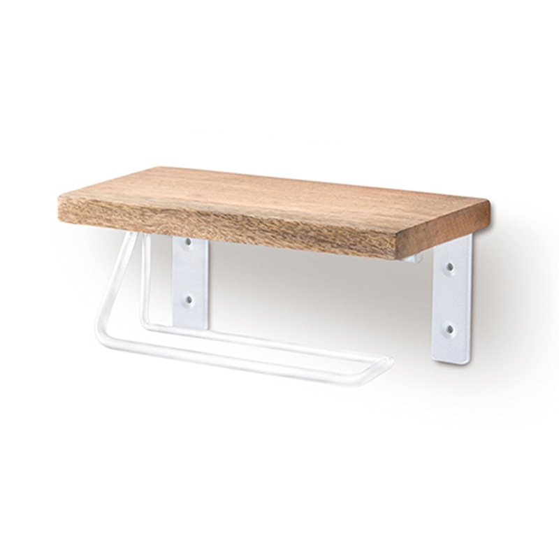 >ポッシュリビング トイレットペーパーホルダー シングル 41370 ホワイト 1個(ご注文単位1個)【直送品】