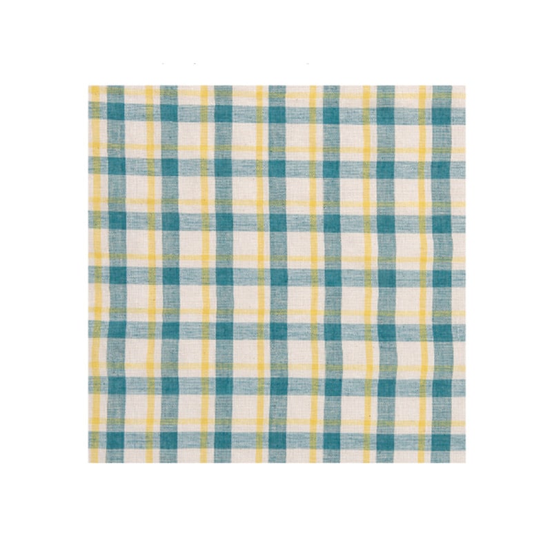 ポッシュリビング チェックマルチカバー 52939 ブルー/イエロー 1個(ご注文単位1個)【直送品】