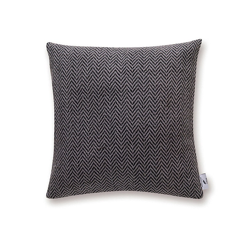 ポッシュリビング MUKT　クッションカバー ヘリンボーン　アッシュ 53421 1個（ご注文単位1個）【直送品】