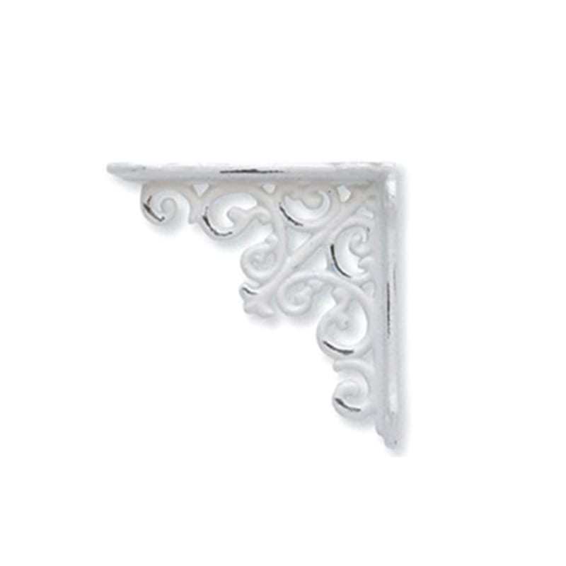 ポッシュリビング アイアンブラケット 62032 ホワイト 1個(ご注文単位4個)【直送品】