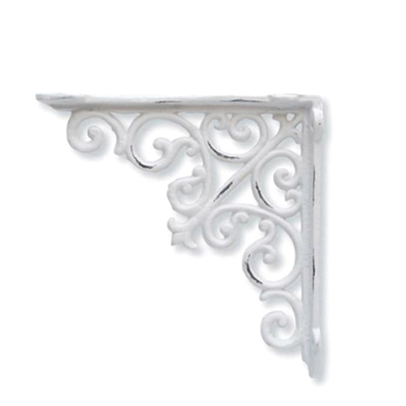 ポッシュリビング アイアンブラケット 62033 ホワイト 1個(ご注文単位2個)【直送品】