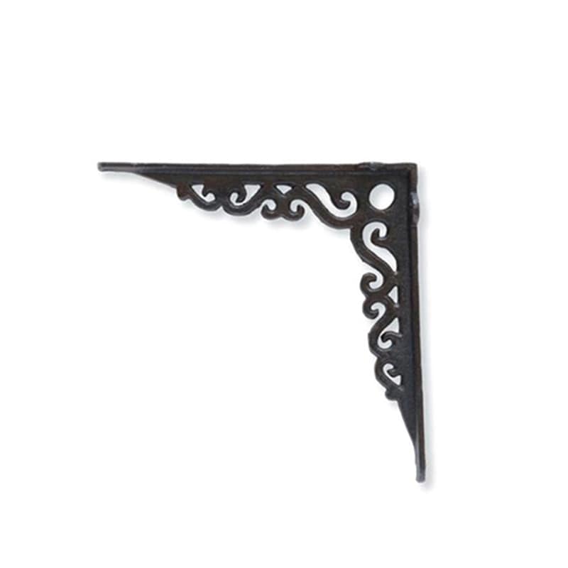 ポッシュリビング アイアンブラケット 62034 ブラウン 1個(ご注文単位2個)【直送品】