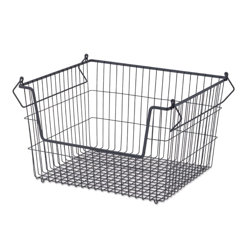 ポッシュリビング スタッキングバスケット ブラック 63389 1個（ご注文単位1個）【直送品】