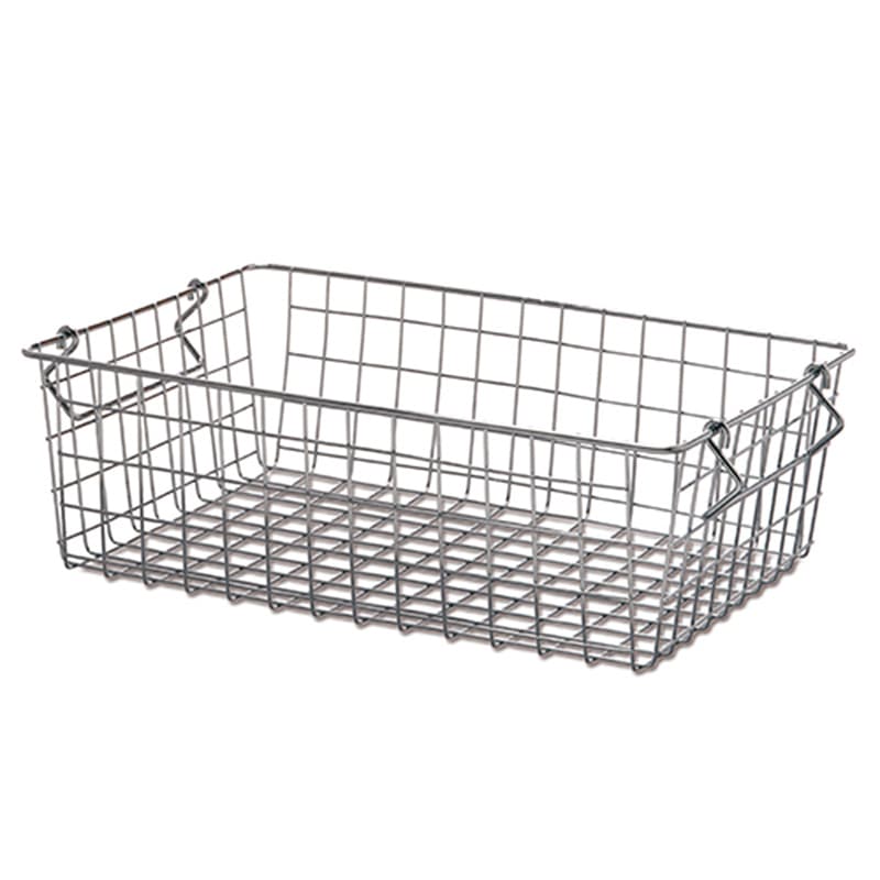 ポッシュリビング ワイヤーバスケット　スタッキングバスケット  63395　シルバー 1個（ご注文単位1個）【直送品】