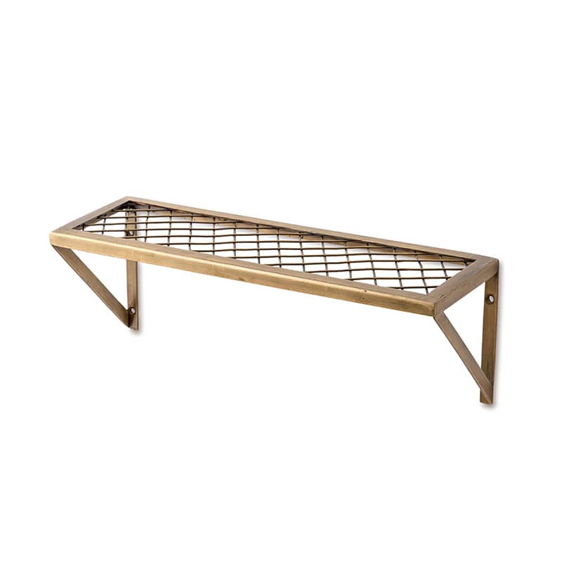 ポッシュリビング メッシュラック S 63782 アンティークゴールド 1個(ご注文単位1個)【直送品】