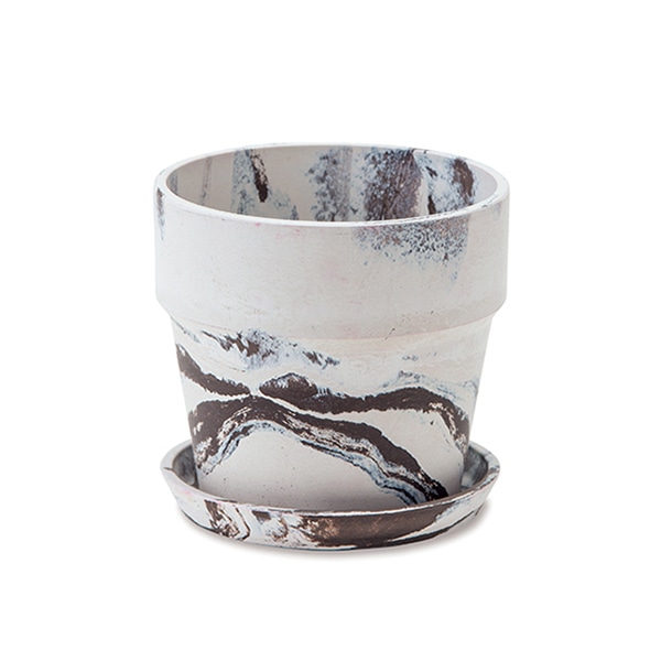 ポッシュリビング アーバンプランツポット φ13.5　ミルク／カカオ 80982 1個（ご注文単位1個）【直送品】