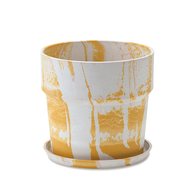 ポッシュリビング アーバンプランツポット φ19.5　ミルク／レモン 80994 1個（ご注文単位1個）【直送品】