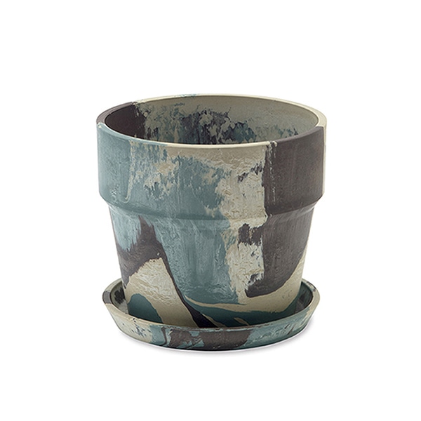 ポッシュリビング アーバンプランツポット φ13.5　グリーンカモ 81077 1個（ご注文単位1個）【直送品】