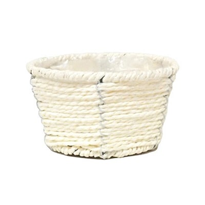 ペーパーロープ アレンジ ミニ クリーム HL付 HC-7379 1個（ご注文単位20個）【直送品】