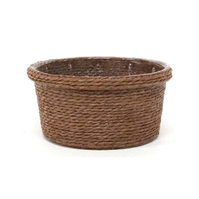 ペーパーロープポット 茶 アレンジ SS BC-10201 1個（ご注文単位10個）【直送品】