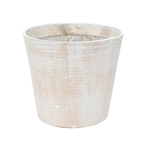 アンティーク風ウッド 白 D3.5 丸 BC-12172 1個（ご注文単位10個）【直送品】