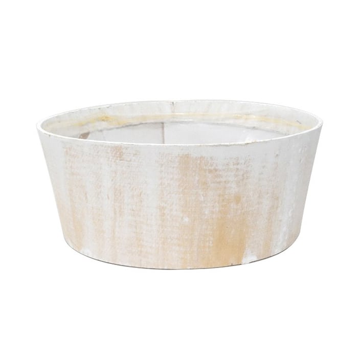 アンティーク風ウッド白 アレンジ L BC-12176 1個（ご注文単位5個）【直送品】