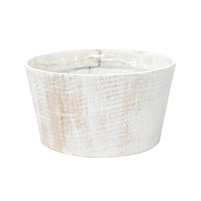 アンティーク風ウッド白 アレンジ S BC-12178 1個（ご注文単位10個）【直送品】