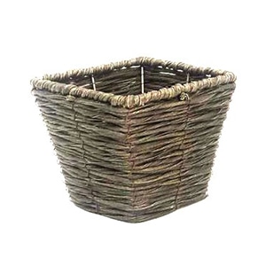 PEバスケット D3角 ブラウン BC-12640 1個（ご注文単位10個）【直送品】