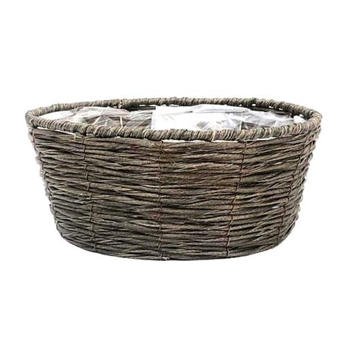 PEアレンジ 寄せ鉢 ブラウン ポリ付 BC-12645 1個(ご注文単位5個)【直送品】