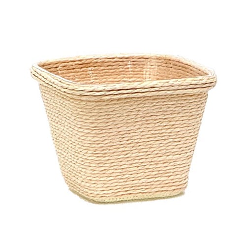 ペーパーロープポット アレンジ D2.5角 ライトピンク BC-12651 1個（ご注文単位10個）【直送品】