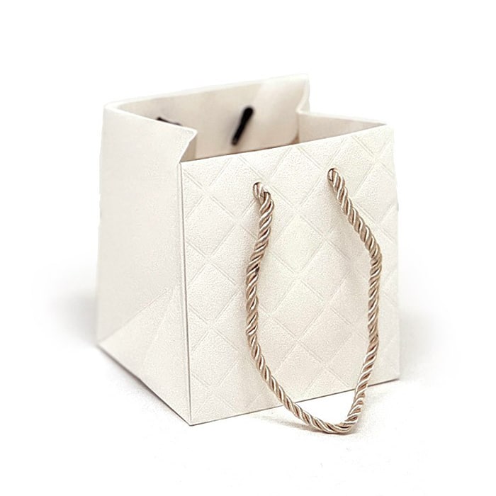 ペーパーキルトバック ホワイト BCR-13073 1個（ご注文単位12個）【直送品】