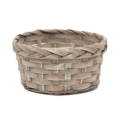 竹アレンジ ライトブラウン 18cm ハンドル付 HC-13108 1個（ご注文単位10個）【直送品】